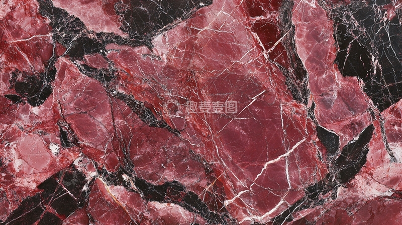 高清大图下载【趣麦麦图】红色轻奢大理石纹理1