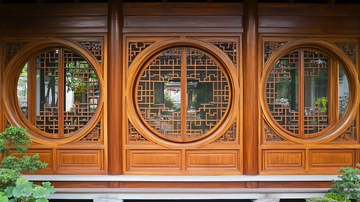 中式园林隔断窗户