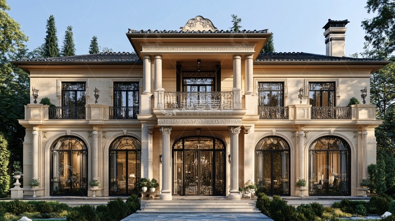 高清大图下载【趣麦麦图】别墅装修外立面效果图