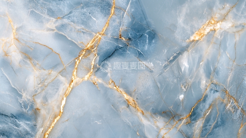 高清大图下载【趣麦麦图】高清蓝色大理石纹理7