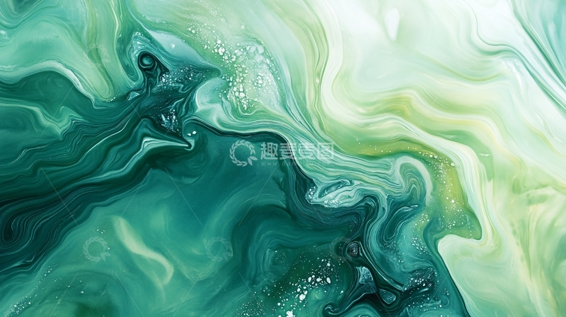 高清大图下载【趣麦麦图】抽象炫彩流体画8