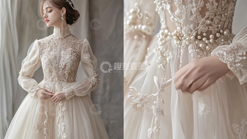 高清大图下载【趣麦麦图】婚纱宫廷风1