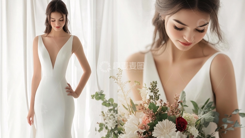 高清大图下载【趣麦麦图】优雅柔美女性