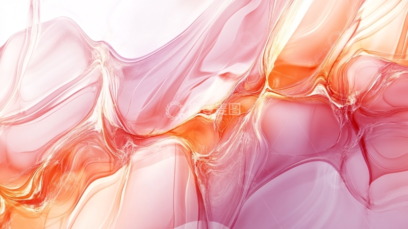 高清大图下载【趣麦麦图】渐变抽象流体装饰画6