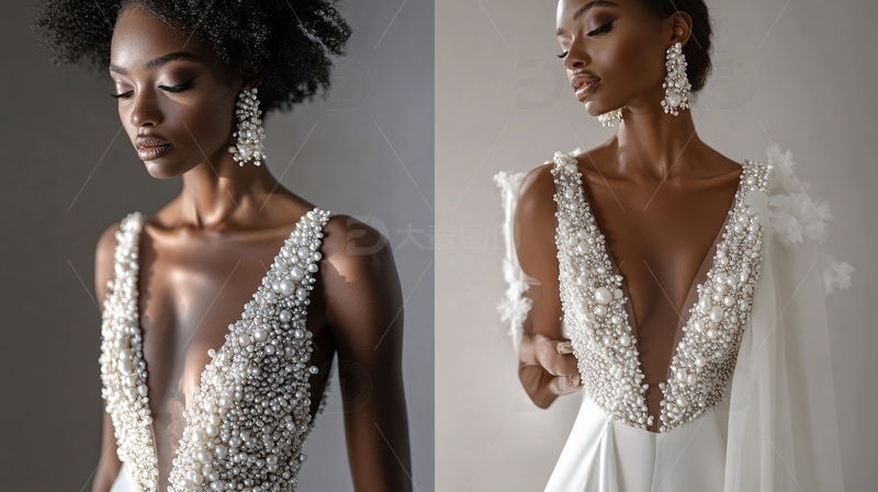 高清大图下载【趣麦麦图】珠饰婚纱1