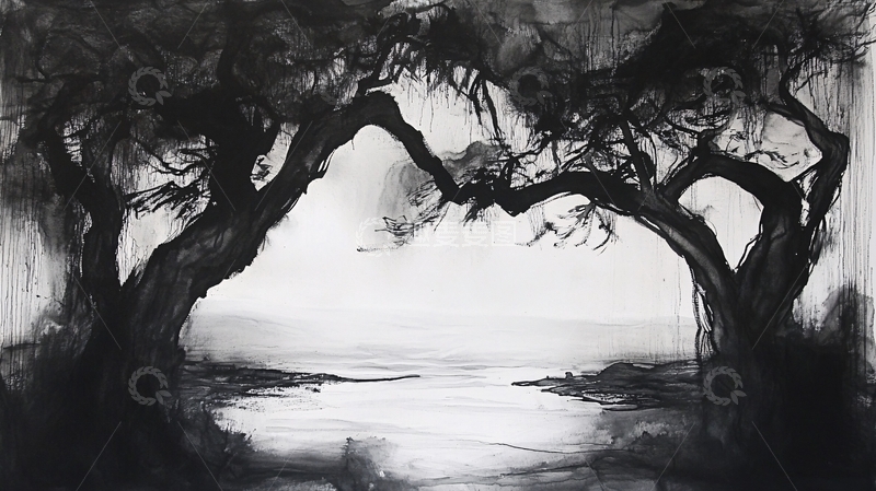 高清大图下载【趣麦麦图】大树印象画