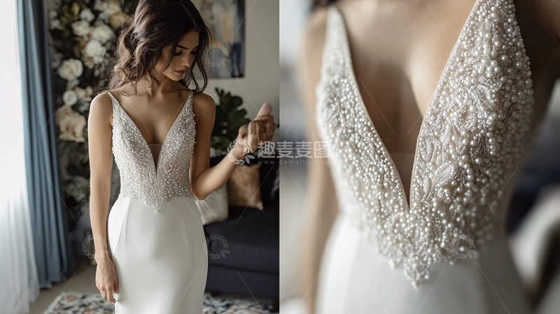 高清大图下载【趣麦麦图】珠饰婚纱2