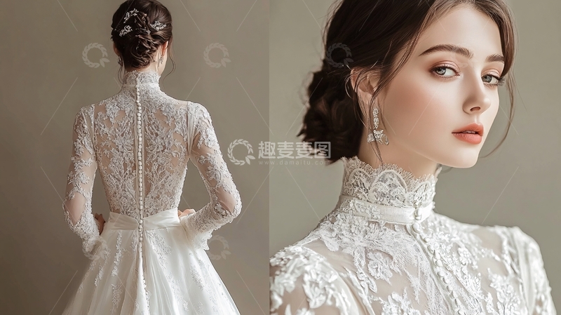 高清大图下载【趣麦麦图】婚纱宫廷风4