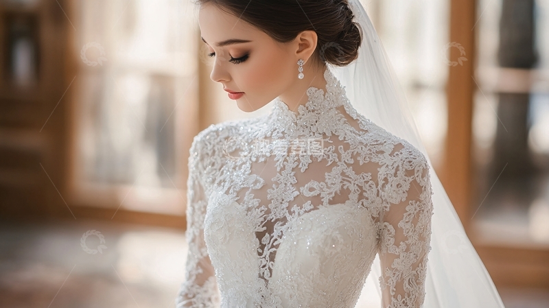 高清大图下载【趣麦麦图】嫁衣背影