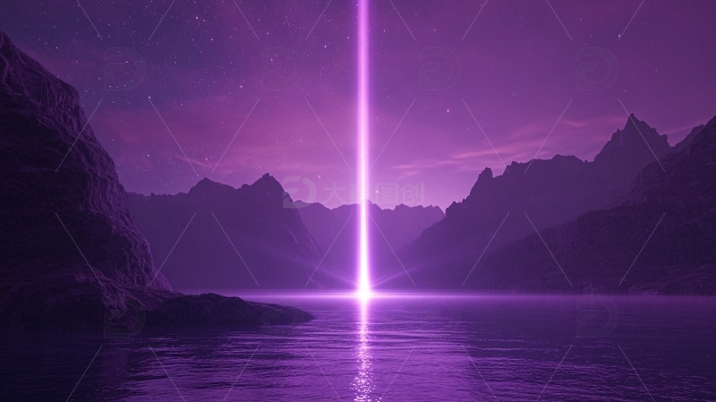 高清大图下载【趣麦麦图】紫色峰会背景