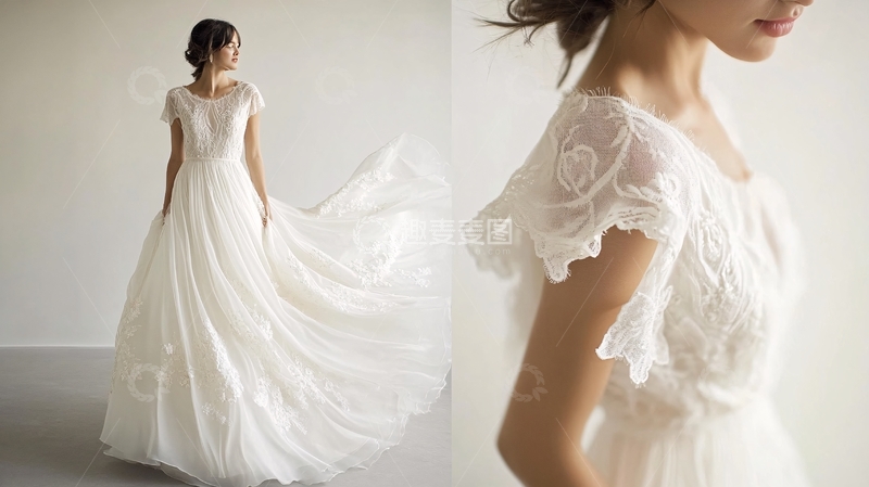 高清大图下载【趣麦麦图】裙装婚纱