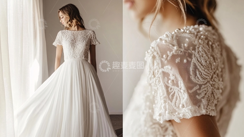 高清大图下载【趣麦麦图】珠饰婚纱4