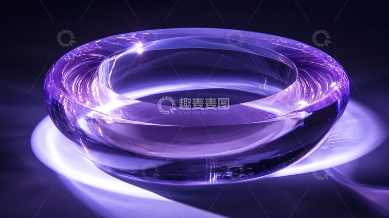 高清大图下载【趣麦麦图】立体水晶圆环