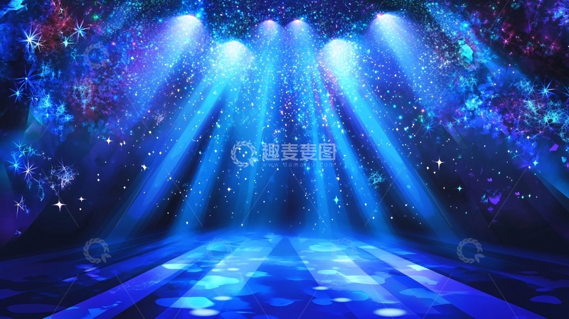 高清大图下载【趣麦麦图】梦幻舞台背景耀眼
