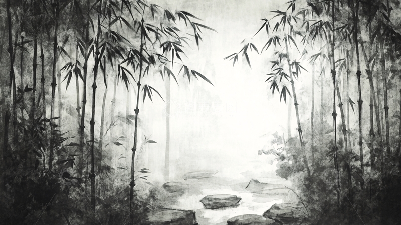 高清大图下载【趣麦麦图】竹林艺术壁纸19