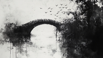 水墨画桥8