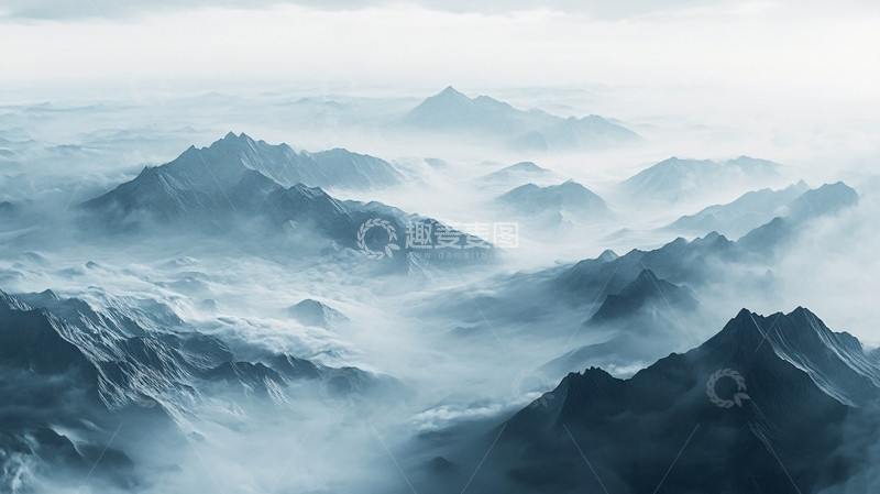 高清大图下载【趣麦麦图】云海山脉12