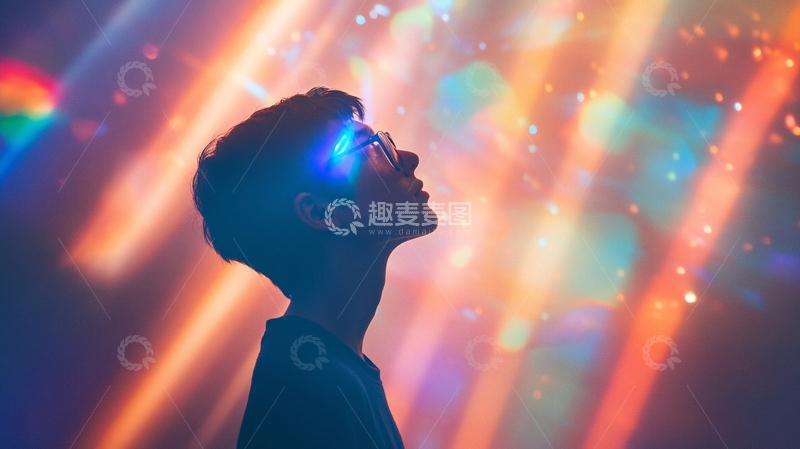 高清大图下载【趣麦麦图】人像投影