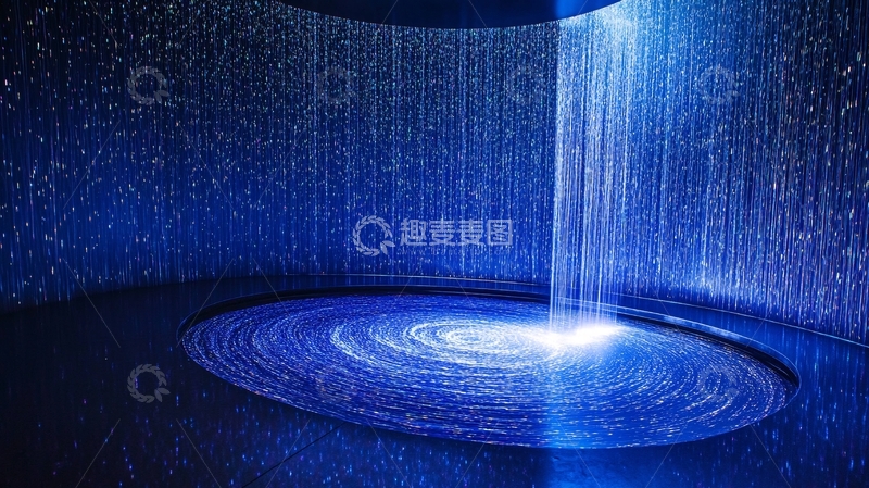 高清大图下载【趣麦麦图】投影水幕