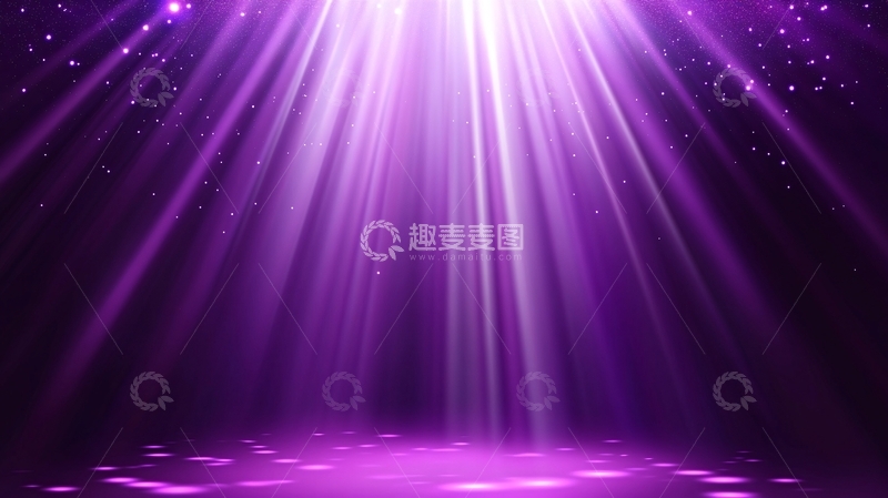 高清大图下载【趣麦麦图】紫色舞台灯光背景图1
