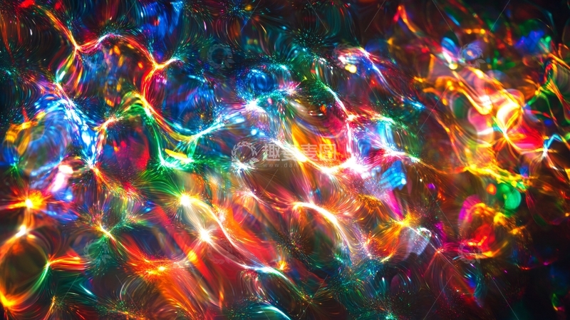 高清大图下载【趣麦麦图】流光意境彩色渲染图案8