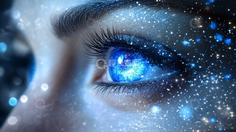 高清大图下载【趣麦麦图】科技眼睛视觉效果3