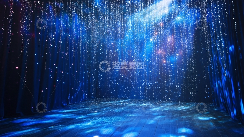高清大图下载【趣麦麦图】舞台科技背景1