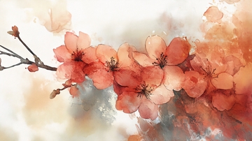 唯美画意桃花