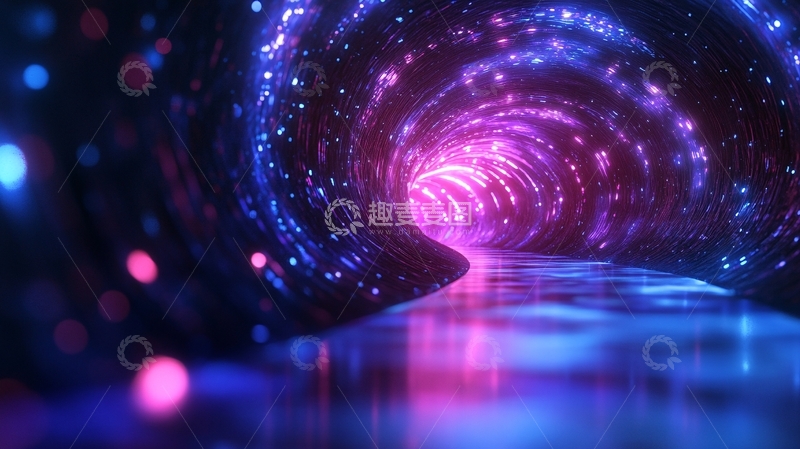 高清大图下载【趣麦麦图】时光隧道设计6