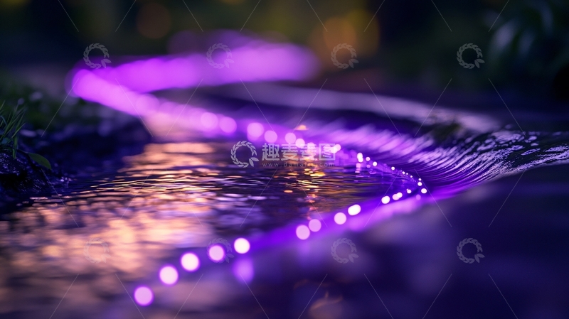 高清大图下载【趣麦麦图】唯美灯带