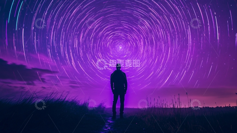 高清大图下载【趣麦麦图】仰望星河的人10