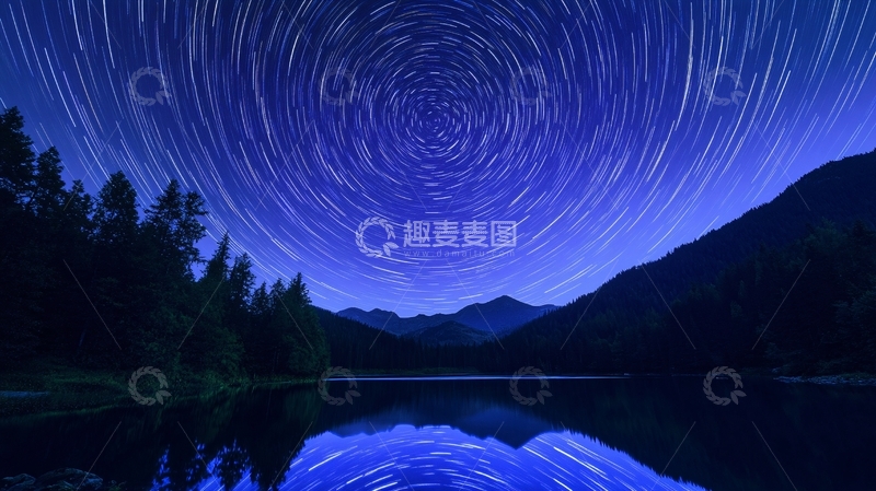 高清大图下载【趣麦麦图】-星轨大片