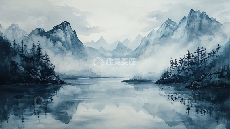 高清大图下载【趣麦麦图】意境山水壁纸3