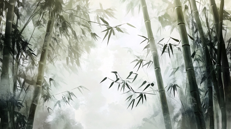 高清大图下载【趣麦麦图】竹林艺术壁纸25