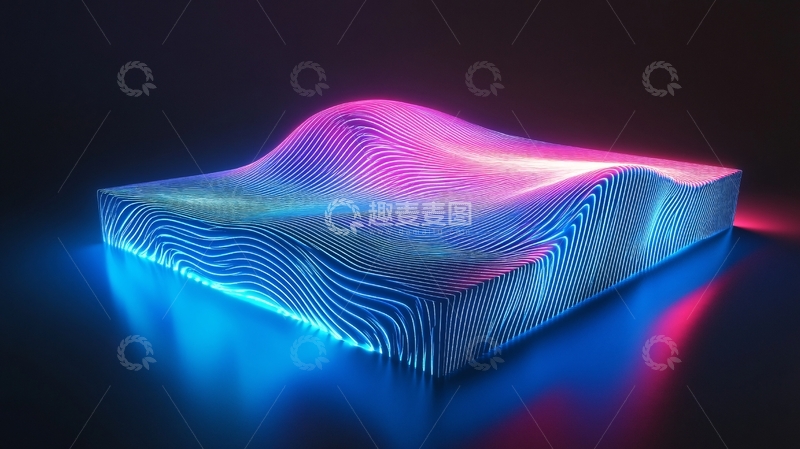 高清大图下载【趣麦麦图】立体渐变发光体设计13