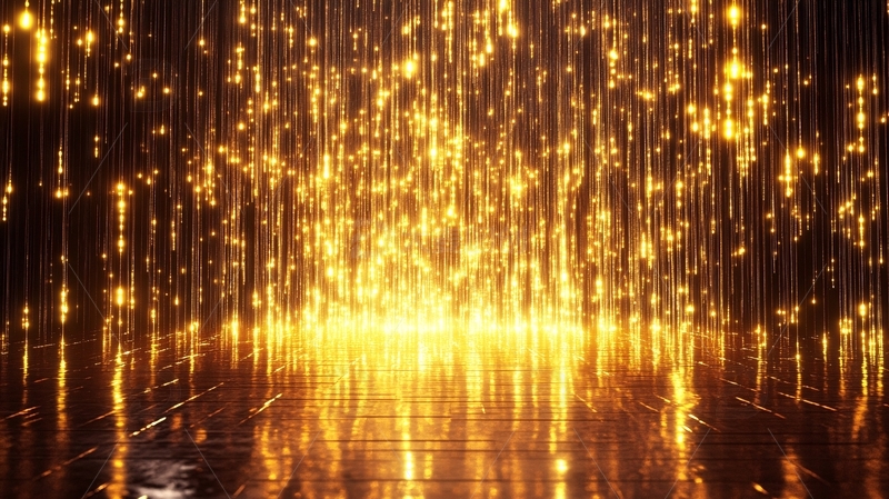 高清大图下载【趣麦麦图】灯串走廊