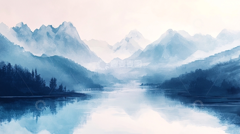 高清大图下载【趣麦麦图】意境山水壁纸4