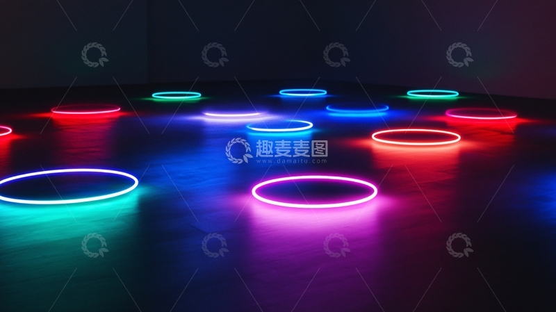 高清大图下载【趣麦麦图】霓虹灯带1