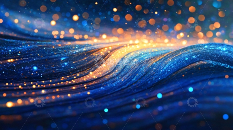 高清大图下载【趣麦麦图】波浪唯美梦幻背景