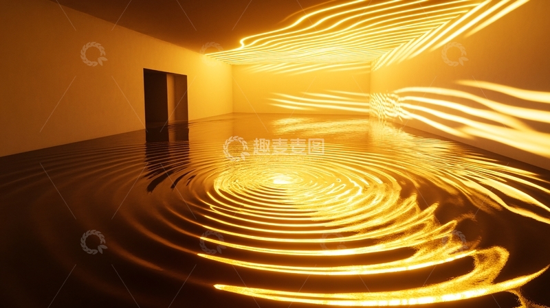 高清大图下载【趣麦麦图】水纹光与影