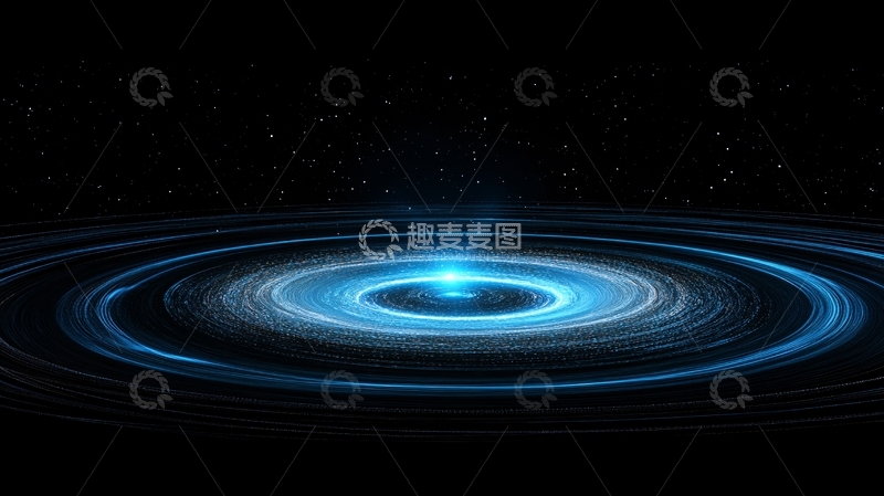 高清大图下载【趣麦麦图】宇宙黑洞背景海报12