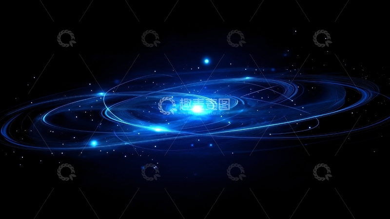 高清大图下载【趣麦麦图】宇宙蓝色科技1