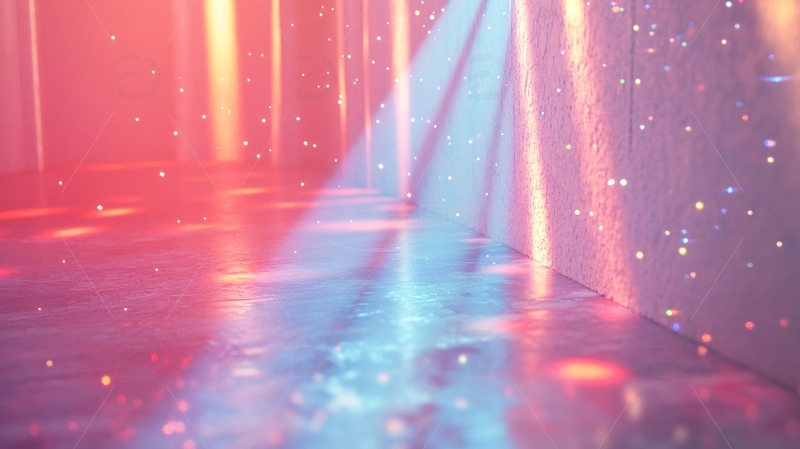 高清大图下载【趣麦麦图】流光溢彩的霓虹灯走廊8