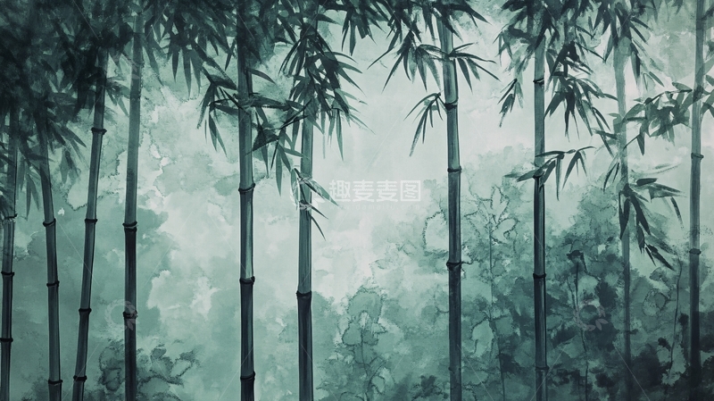 高清大图下载【趣麦麦图】竹林艺术壁纸29