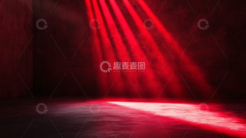 高清大图下载【趣麦麦图】红色舞台背