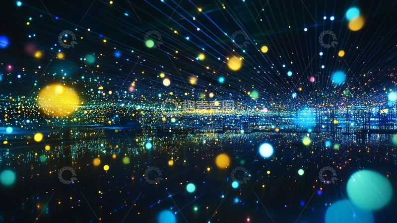 高清大图下载【趣麦麦图】满天星科技背景3