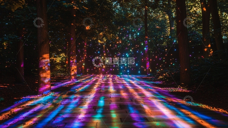 高清大图下载【趣麦麦图】炫光森林