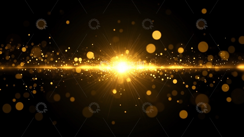 高清大图下载【趣麦麦图】金色光晕背景3