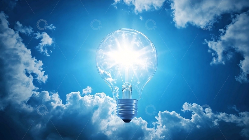 高清大图下载【趣麦麦图】阳光的灯泡