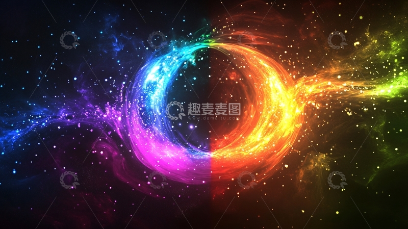 高清大图下载【趣麦麦图】宇宙漩涡会议背景48